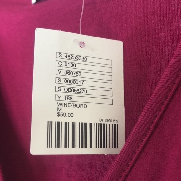 NWT URBAN OUTFITTERS WINE COLORED DRESS W RUFFLES - Picture 5 of 6